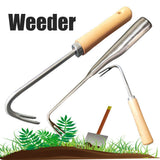 Hand Weed Puller V Shape Weeder Weeding Tools with Handle for Garden Weed Removal Tool Gardening Accessories