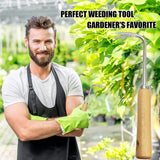 Hand Weed Puller V Shape Weeder Weeding Tools with Handle for Garden Weed Removal Tool Gardening Accessories