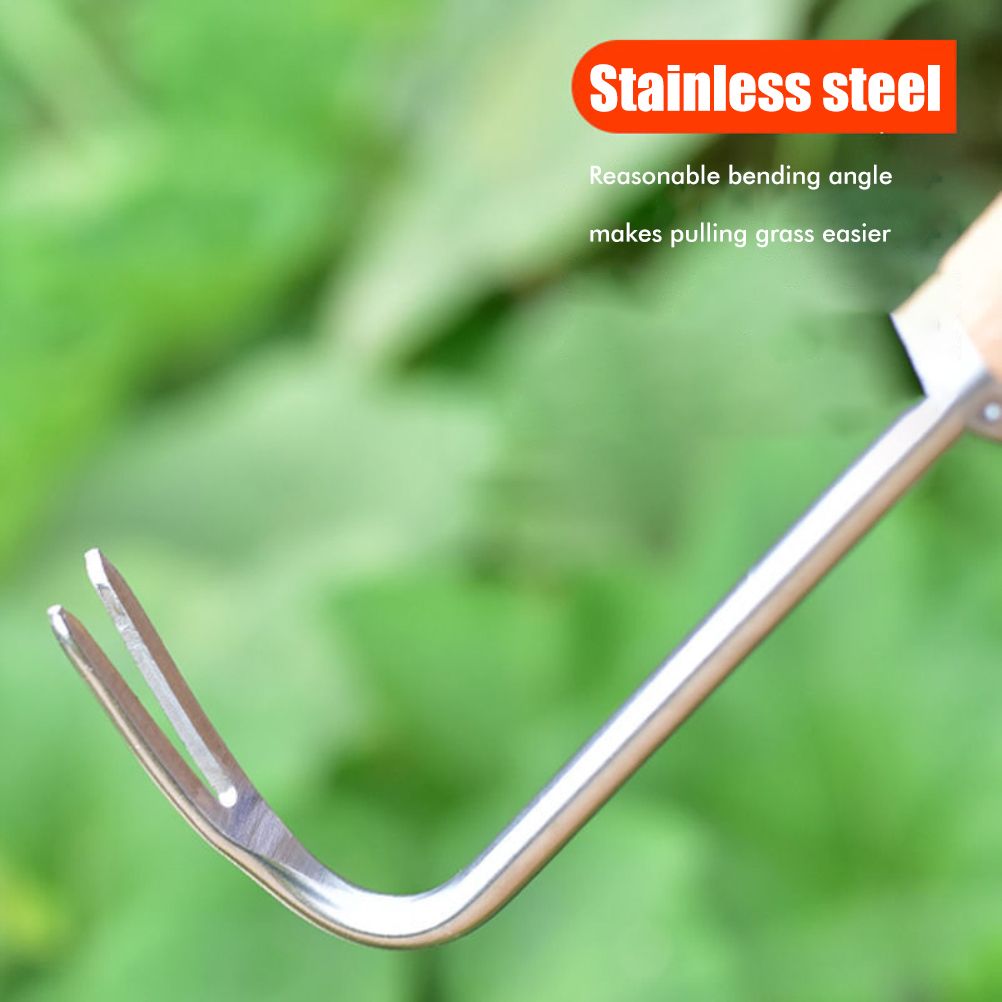 Hand Weed Puller V Shape Weeder Weeding Tools with Handle for Garden Weed Removal Tool Gardening Accessories