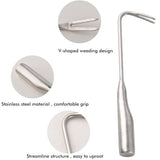 Hand Weed Puller V Shape Weeder Weeding Tools with Handle for Garden Weed Removal Tool Gardening Accessories