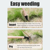Stand Up Weed Puller Tool Rustproof Weed Remover Tool Hand Weeding Tool Labor Saving Weed Removal Tool - 45-Degree Angle