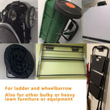 Wall Mount Ladder Grabber Ladder Storage Hook Heavy Duty Metal Ladder Organizer Garage Storage Organizer for Ladder Wheelbarrow Chair