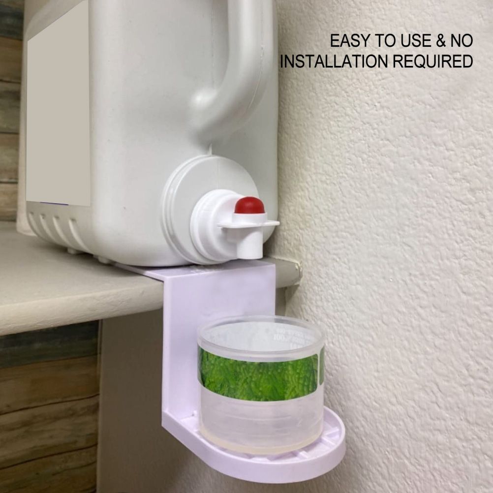 2 Pack Laundry Detergent Holder Detergent Cup Holder Drip Catcher Soap Tray Laundry Soap Dispenser for Fabric Softener Container