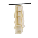 Hanging Purse Handbag Organizer Wardrobe Closet Dust Proof Shelf Rack Bag with 10 Compartments Bag Organizer