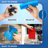 Reusable Double Basket Air Fryer Liners Non Stick Silicone Air Fryer Liners Kitchen Accessories for Dual Basket Air Fryers