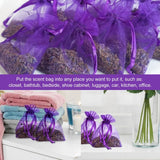 10 Pack Lavender Sachets for Drawers and Closets Perfect for Car Room Air Refreshing Fragrance Sachets Bag - Top-Down View