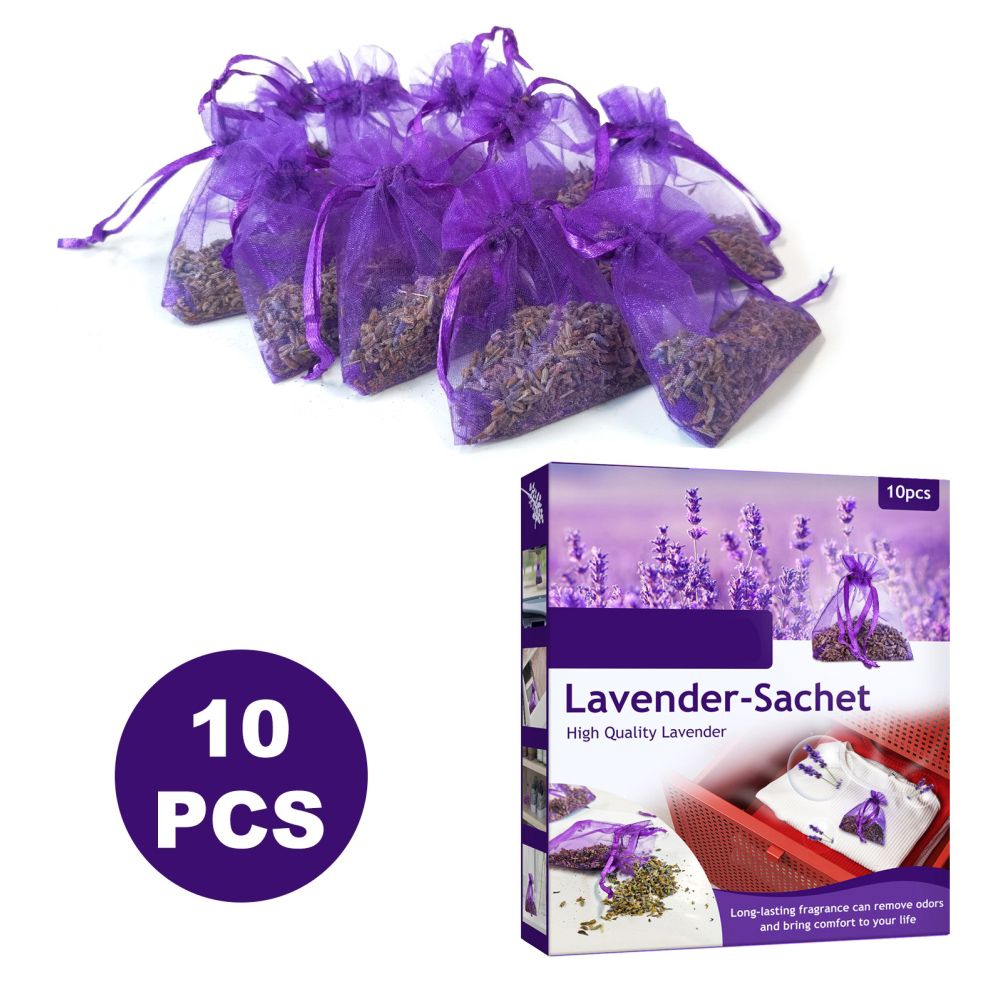 10 Pack Lavender Sachets for Drawers and Closets Perfect for Car Room Air Refreshing Fragrance Sachets Bag