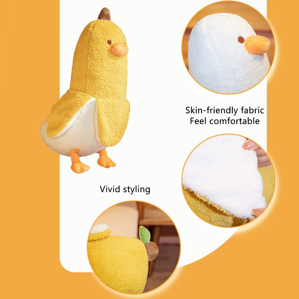 50CM Banana Duck Plush Toy Animal Plush Toy Adorkable Gift Cartoon Banana Duck Sleeping Pillow Home Sofa Bed Decoration