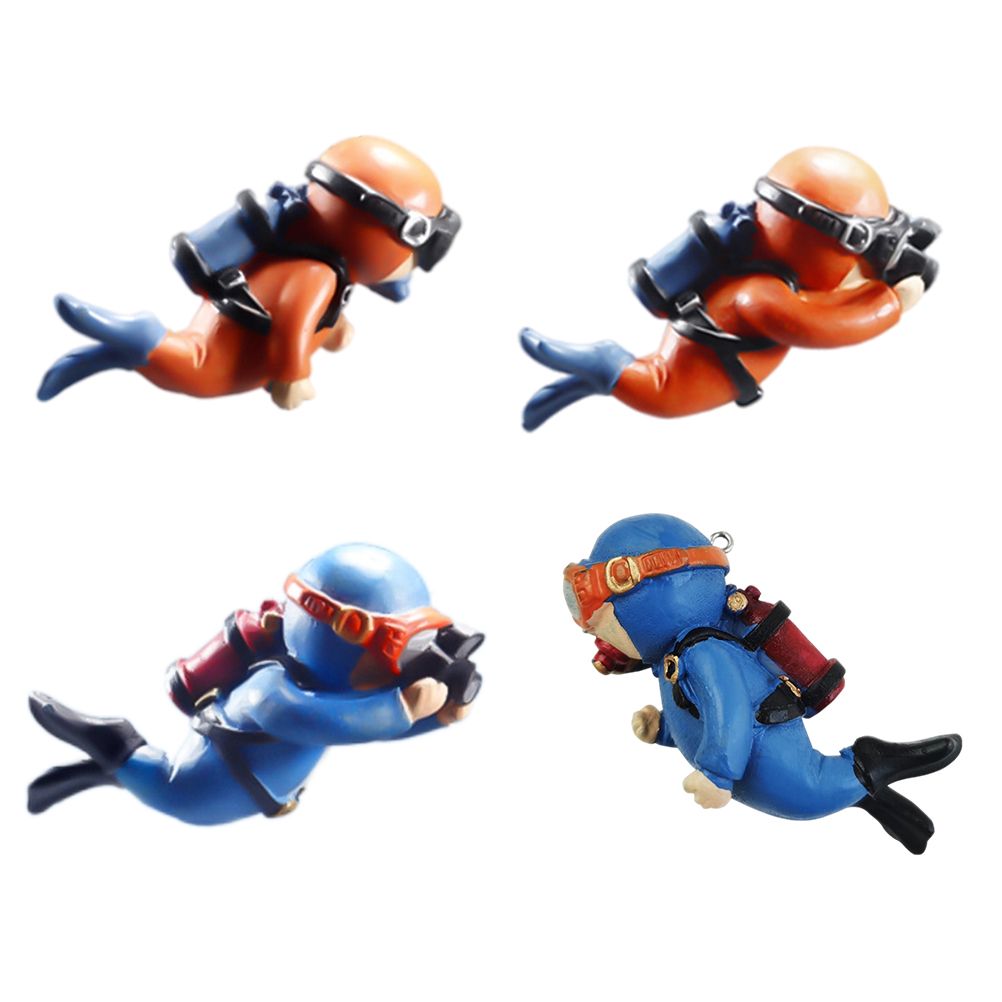 Aquarium Miniature Decoration Diver Figure Fish Tank Decoration Landscape Aquarium Accessories