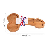 Wooden Food Tray Appetizer Tray Unique Shaped Wooden Serving Tray Decoration for Party Holiday Home Warming