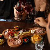 Wooden Food Tray Appetizer Tray Unique Shaped Wooden Serving Tray Decoration for Party Holiday Home Warming