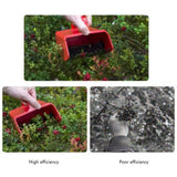 Berry Picker with Metallic Comb and Handle for Easier Berry Bilberries Cloudberries Picking Garden Tool - Close-Up Angle