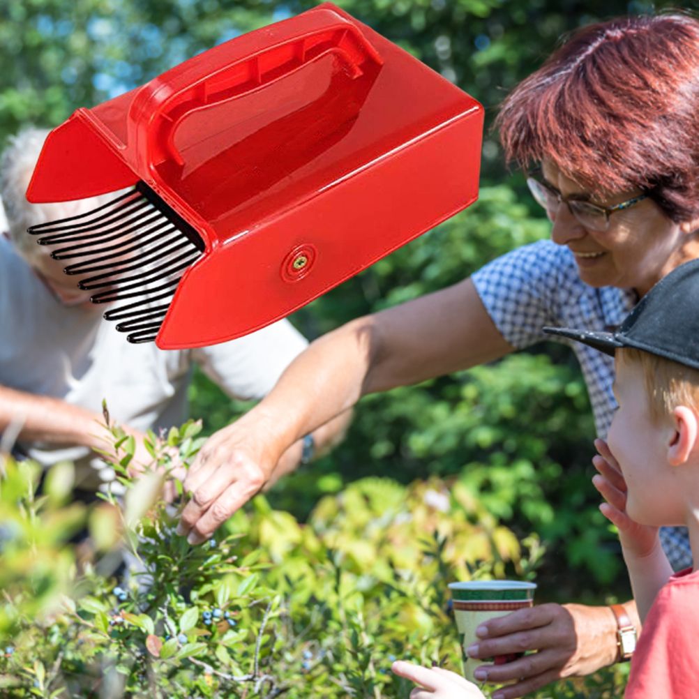 Berry Picker with Metallic Comb and Handle for Easier Berry Bilberries Cloudberries Picking Garden Tool