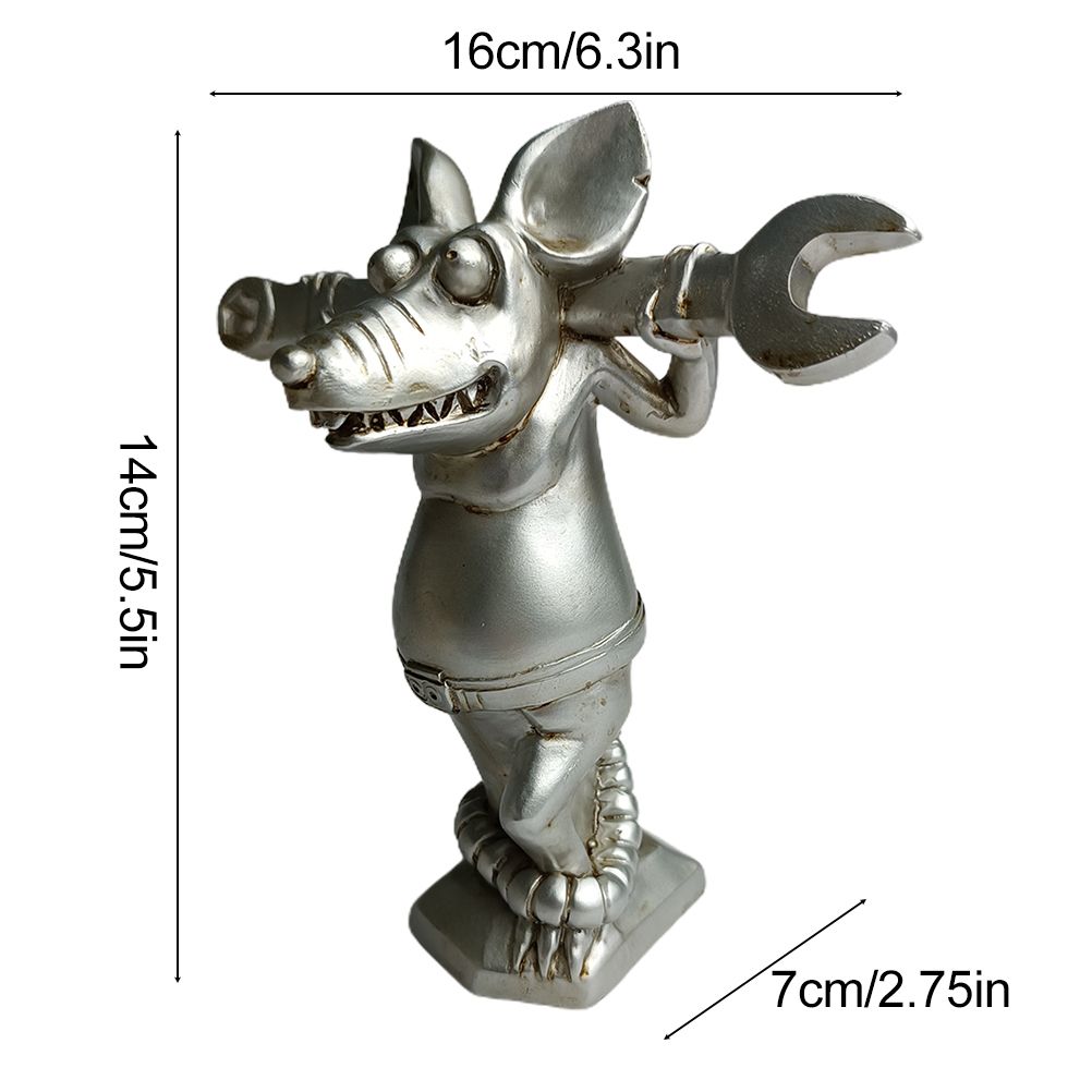 Mouse Statues Resin Animal Figurines for Home Garden Decoration