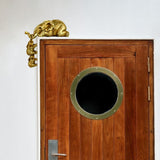 3 Pcs/Set Elephant Statues Hand Painted Elephant Resin Statues Mother Elephant Hanging 2 Baby Elephants on The Edge Home Decor Gift
