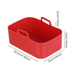 Air Fryer Silicone Pot Food Grade Silicone Double Basket Air Fryer Liners Kitchen Accessories Compatible for Ninha DZ201 Foodi 8QT Dual Basket Air Fryers