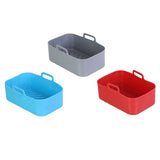 Air Fryer Silicone Pot Food Grade Silicone Double Basket Air Fryer Liners Kitchen Accessories Compatible for Ninha DZ201 Foodi 8QT Dual Basket Air Fryers