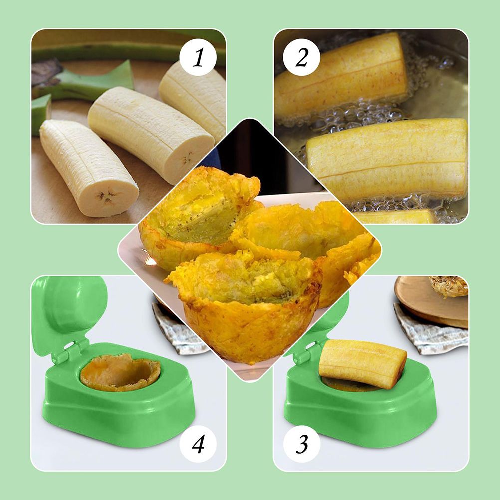 Banana Patacones Mould Plastic Kitchen Tostones Meatball Maker Mould Keuken Gadget Bakken Gebak Diy Mould