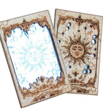 Sun XIX Tarot Card Mirrors Wooden Tarot Mirror Home Ornament - Front View