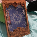 Sun XIX Tarot Card Mirrors Wooden Tarot Mirror Home Ornament