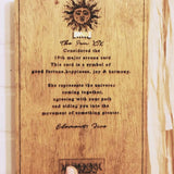Sun XIX Tarot Card Mirrors Wooden Tarot Mirror Home Ornament - Extra Image