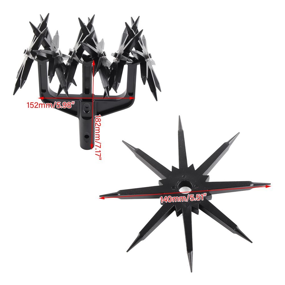 Rotary Cultivator Tool Garden Handheld Tiller Cultivator Cordless Tiller for Reseeding Grass Or Soil Mixing