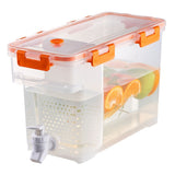 3.5 L Plastic Drink Dispenser Beverage Dispenser with Spigot Iced Juice Dispenser for Fridge Party Daily Use