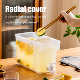 3.5 L Plastic Drink Dispenser Beverage Dispenser with Spigot Iced Juice Dispenser for Fridge Party Daily Use