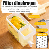 3.5 L Plastic Drink Dispenser Beverage Dispenser with Spigot Iced Juice Dispenser for Fridge Party Daily Use
