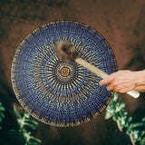 Shaman Drum with Drum Stick Vegetarian Shaman Fire Drum Home Ornament Shamanic Drum Hand Drum for Kids Adults