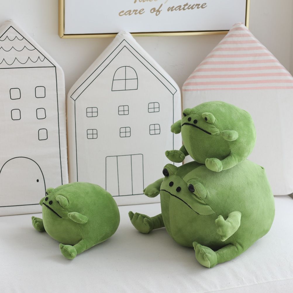 Cute Ugly Frog Plush Cartoon Stuffed Animal Toys Home Decoration Gift for Kids Children Girls Boys