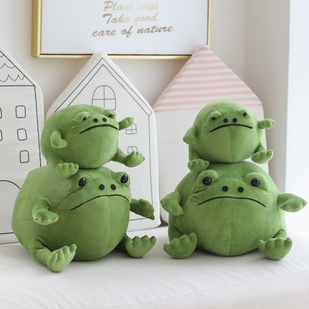 Cute Ugly Frog Plush Cartoon Stuffed Animal Toys Home Decoration Gift for Kids Children Girls Boys