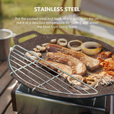 Small Half Round Cooling Rack 304 Stainless Steel Grill Rack Food Cooling Rack Food Strainers Anti Scorching Grill Racks - Close-Up Angle