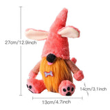 2Pcs Dog Gnomes Dog Paws Bone Doll Swedish Tomte Ornament Plush Puppy Tiered Tray Decoration Home Kitchen Farmhouse Drcor - Top-Down View