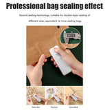 Mini Bag Sealer Rechargeable Heat Sealer Food Bag Sealer for Food Storage Portable 2 in 1 Sealer and Cutter for Plastic Bags - Side View
