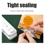 Mini Bag Sealer Rechargeable Heat Sealer Food Bag Sealer for Food Storage Portable 2 in 1 Sealer and Cutter for Plastic Bags