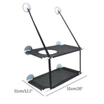 Double Layer Cat Window Hammock Cat Window Perch Strong Suction Cups Cat Hammock for Window Kitty Sunny Seat