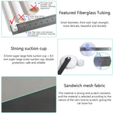 Double Layer Cat Window Hammock Cat Window Perch Strong Suction Cups Cat Hammock for Window Kitty Sunny Seat - Close-Up Angle