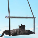 Double Layer Cat Window Hammock Cat Window Perch Strong Suction Cups Cat Hammock for Window Kitty Sunny Seat - Extra Image