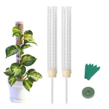 Moss Pole 25cm Plastics Coir Moss Totem Pole Stick for Plant Stakes and Supports Climbing Indoor Plants