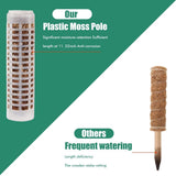 Moss Pole 25cm Plastics Coir Moss Totem Pole Stick for Plant Stakes and Supports Climbing Indoor Plants - Side View