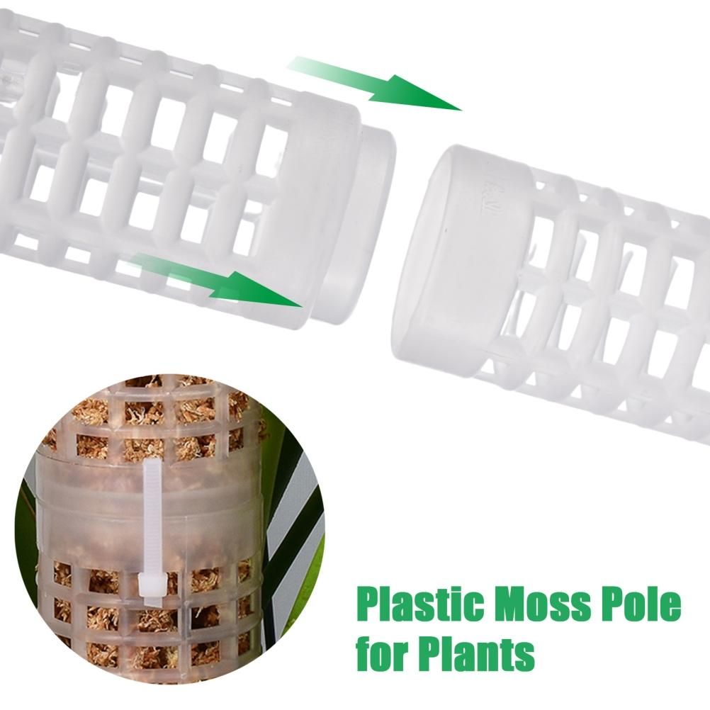 Moss Pole 25cm Plastics Coir Moss Totem Pole Stick for Plant Stakes and Supports Climbing Indoor Plants