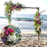 Floral Foam Cage with Floral Foam Rectangle Flower Foam Cage Holder for Fresh Flower Arrangement Foam Cage with Handle - Rear View