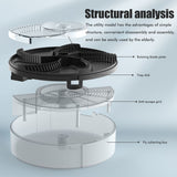 Electric Automatic Rotating Fly Trap Rechargeable Powerful Household Fly Trap for Family Indoor Use
