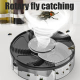 Electric Automatic Rotating Fly Trap Rechargeable Powerful Household Fly Trap for Family Indoor Use
