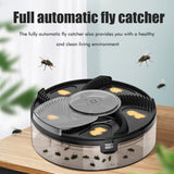 Electric Automatic Rotating Fly Trap Rechargeable Powerful Household Fly Trap for Family Indoor Use