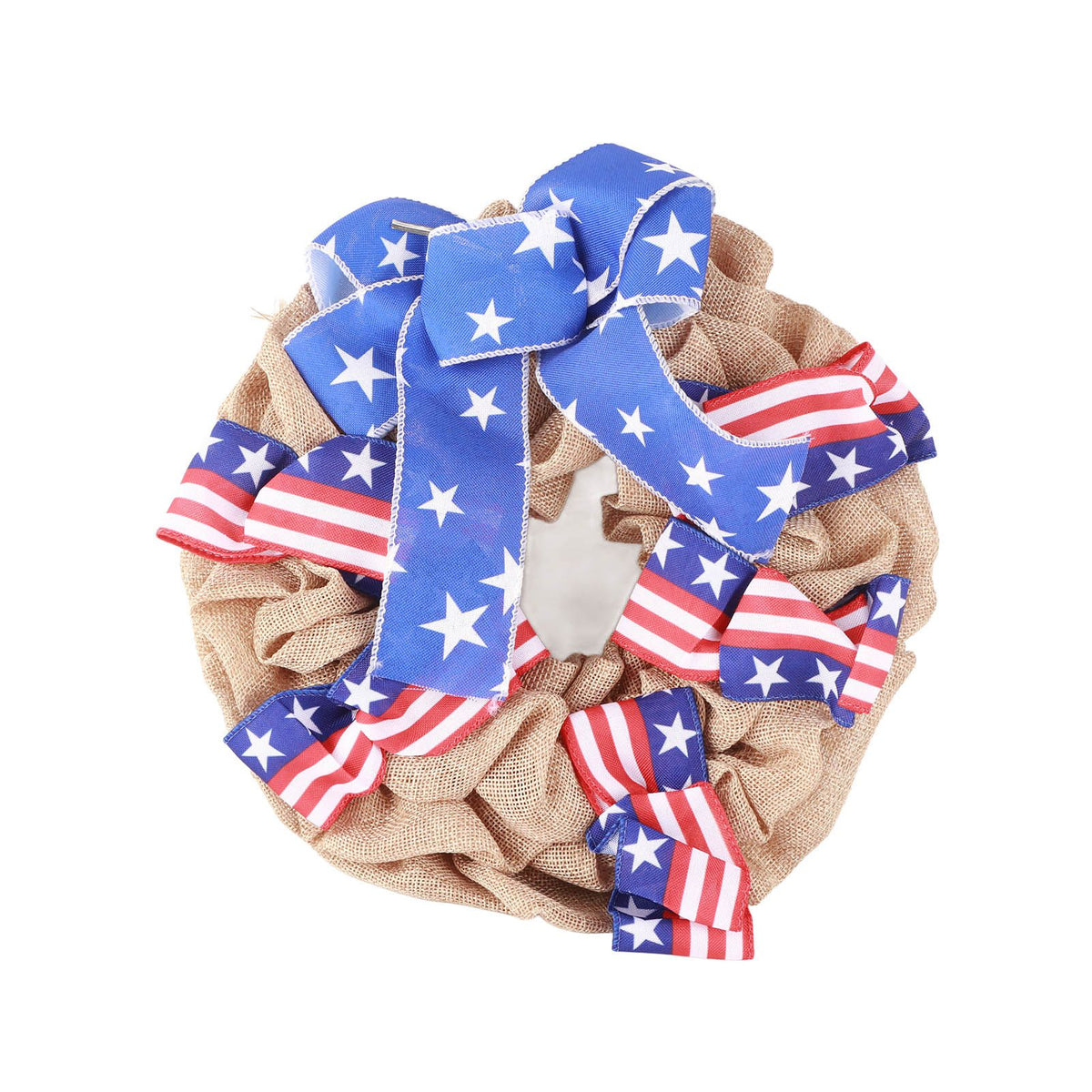 Patriotic Independence Day Wreath for Front Door 4th of July Wreath Memorial Day Wreath Summer Hanging Garland Home Decor