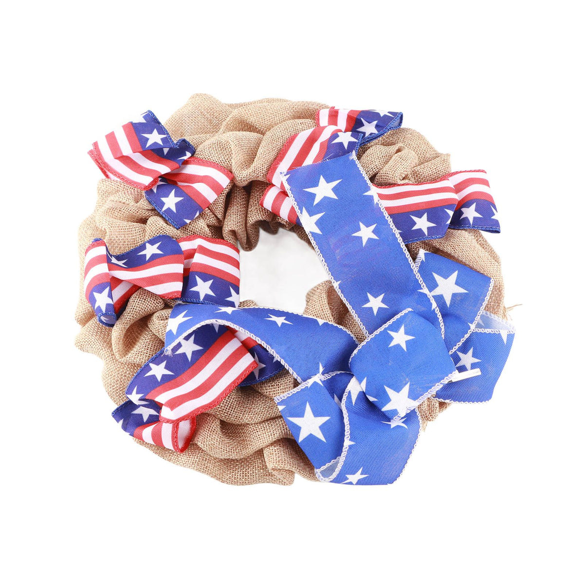 Patriotic Independence Day Wreath for Front Door 4th of July Wreath Memorial Day Wreath Summer Hanging Garland Home Decor