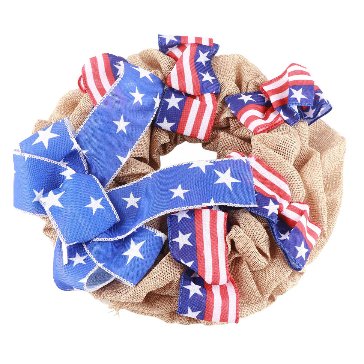 Patriotic Independence Day Wreath for Front Door 4th of July Wreath Memorial Day Wreath Summer Hanging Garland Home Decor