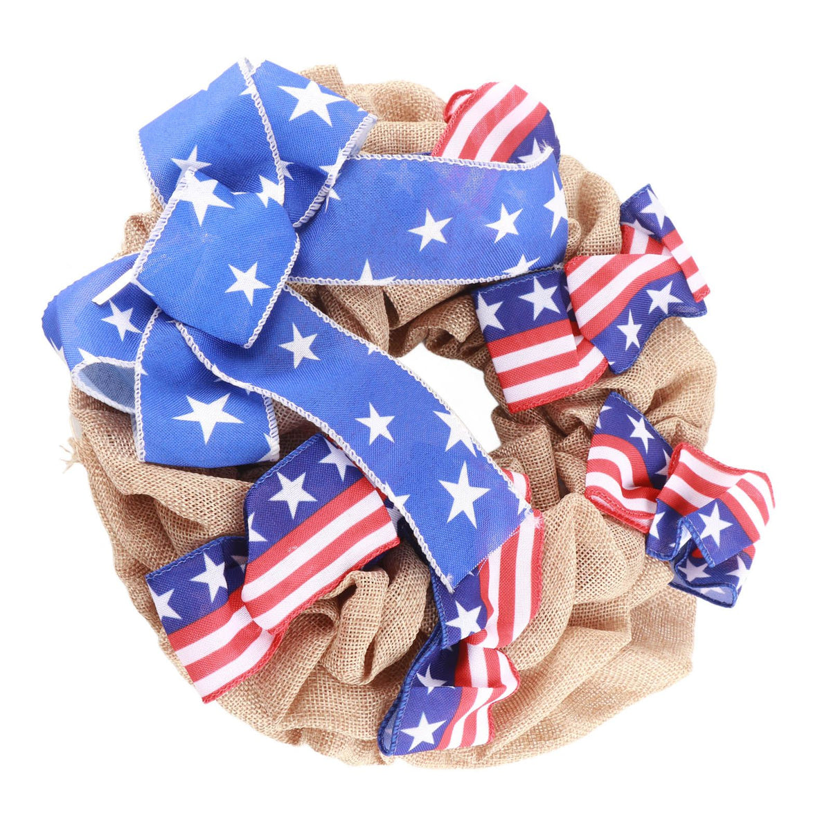 Patriotic Independence Day Wreath for Front Door 4th of July Wreath Memorial Day Wreath Summer Hanging Garland Home Decor